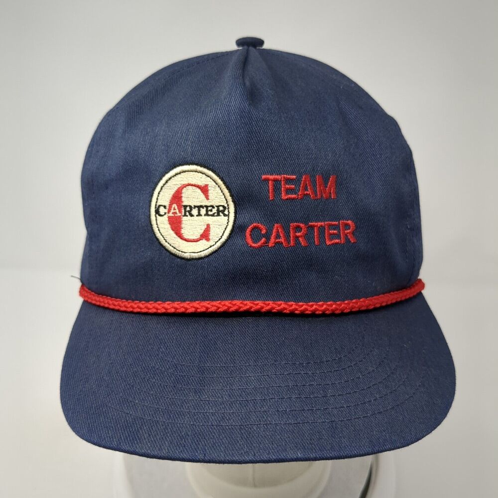 Team Carter Snapback Rope Hat Blue One Size Adjustable Embroidered - Picture 2 of 9